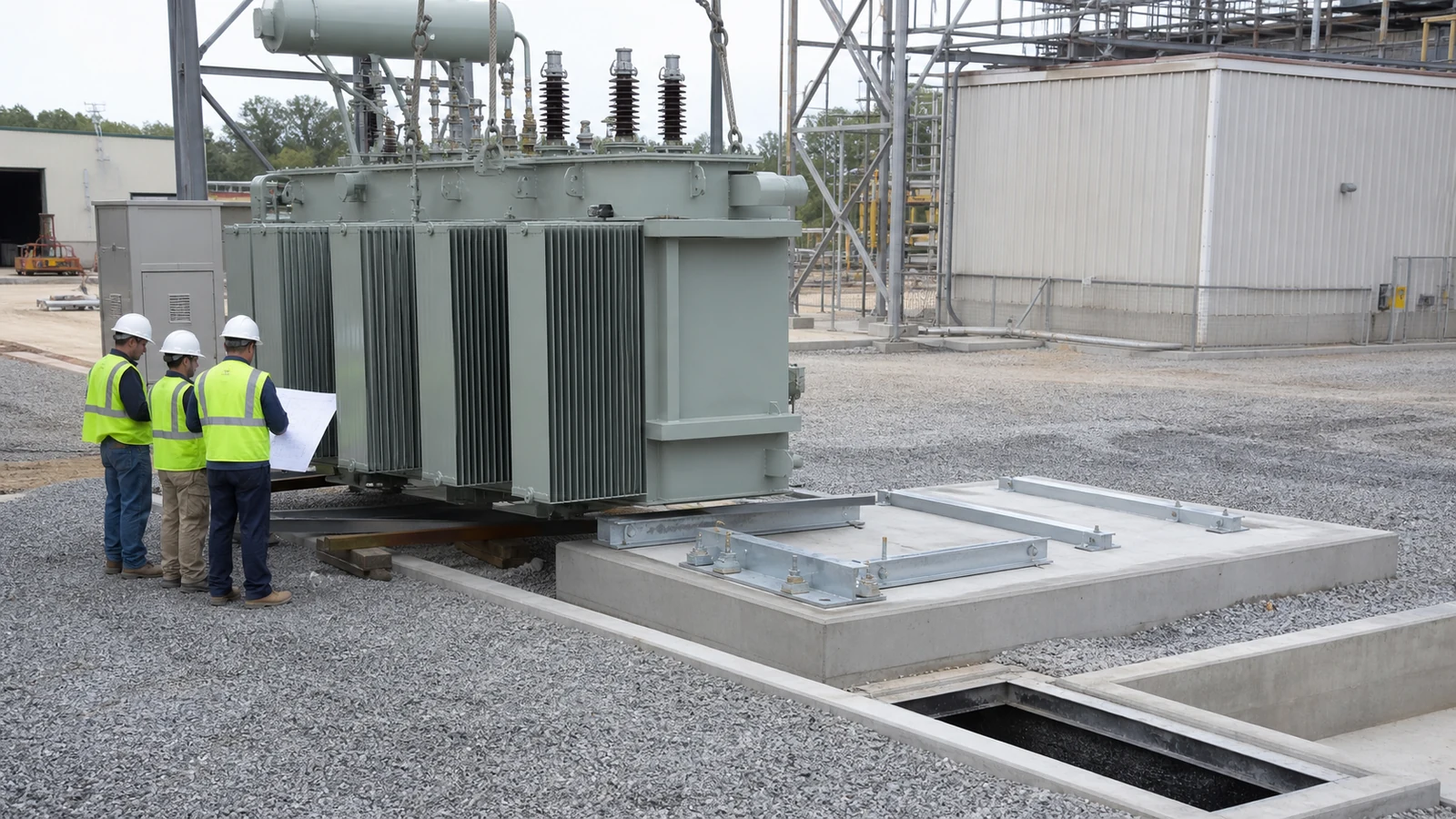 Transformer Foundation RFQ: Plinth, Rails and Anchor Checks